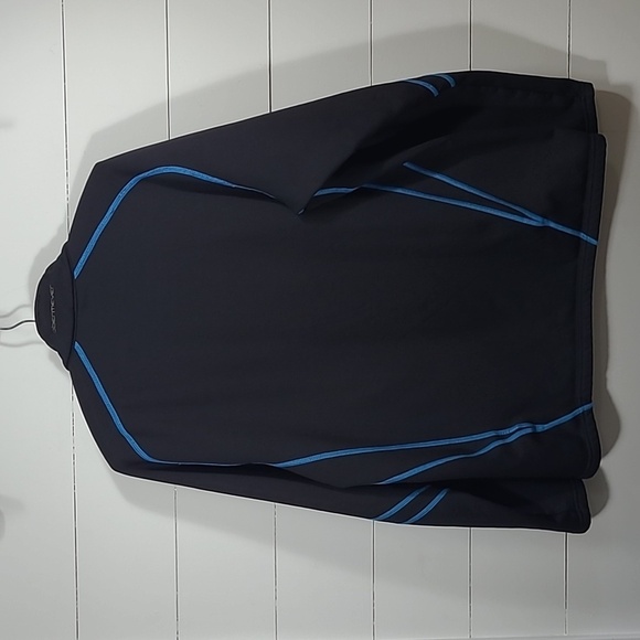 Obermeyer Sweater Men's Large Black 1/2 Zip Lightweight Spring Skiing Sweater - Picture 3 of 9